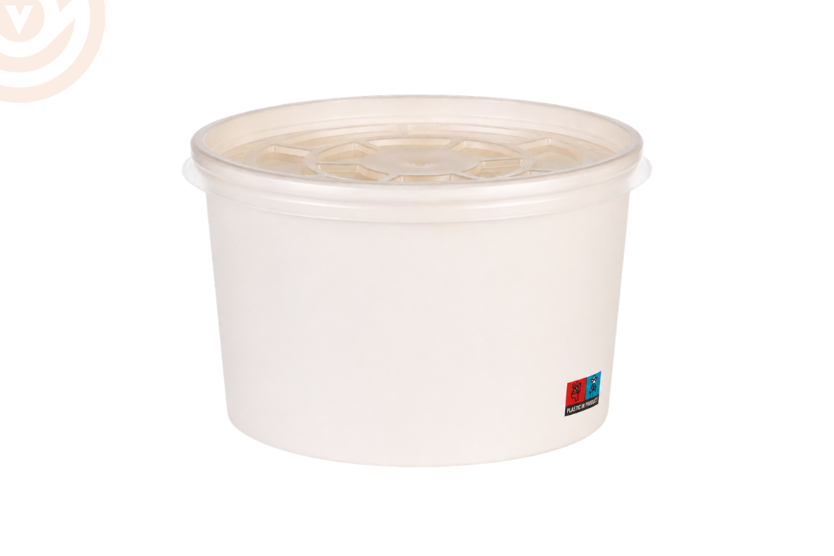 16 oz Beyaz Çorba Kasesi (112Ø)