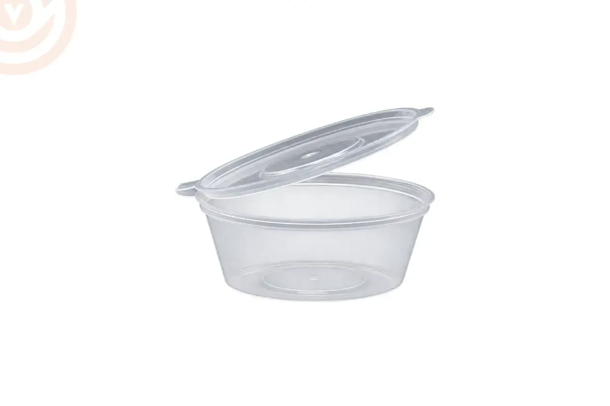 2 oz PP Sos Kabı (Kendinden Kapaklı)