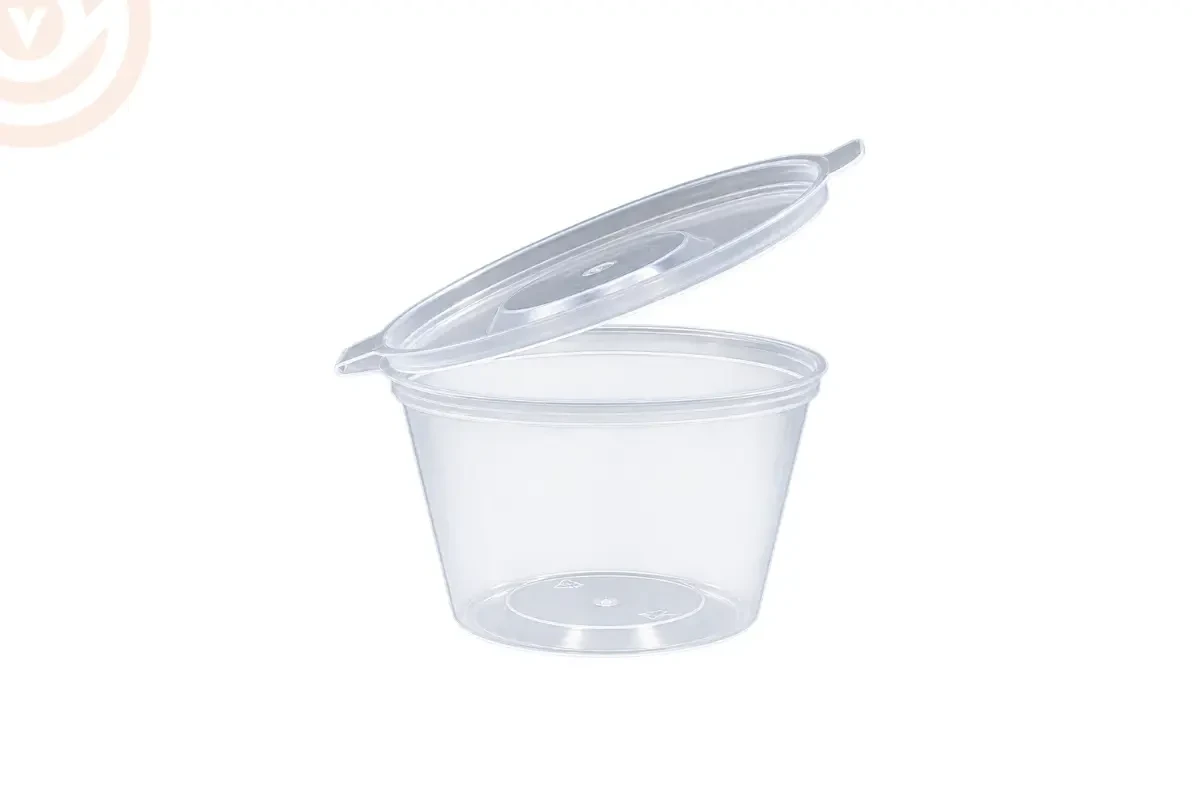 4 oz PP Sos Kabı (Kendinden Kapaklı)